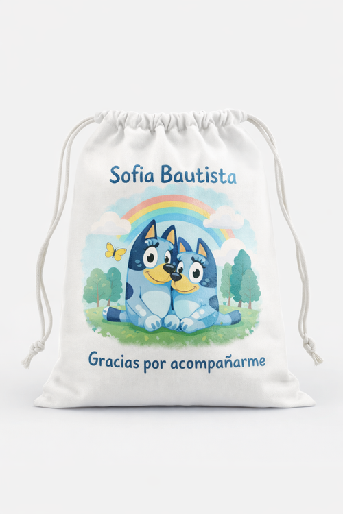 Costalito personalizado Bluey - Sofia Bautista