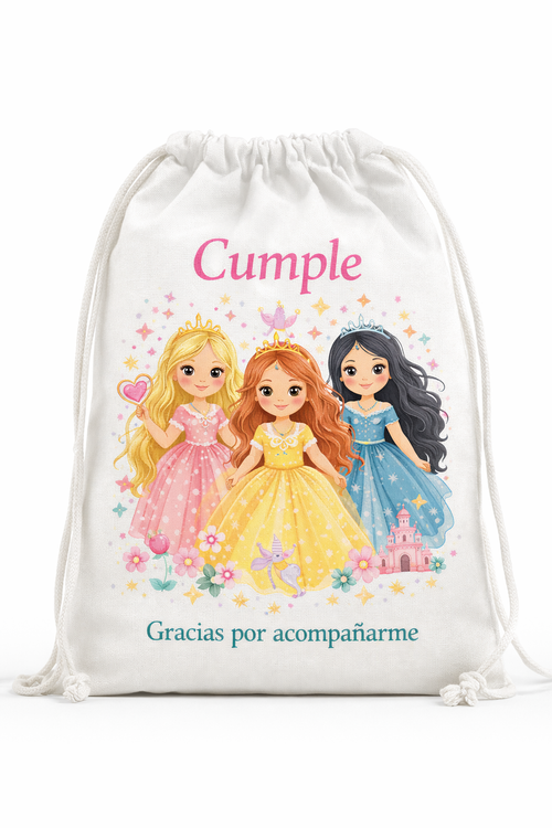 Costalito personalizado Princesas - Cumple