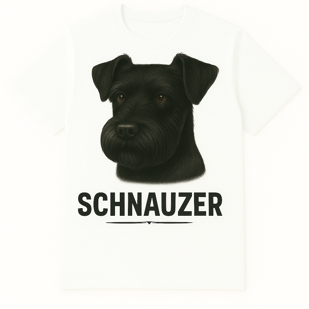 Playera Clásica para Mujer– Schnauzer Negro