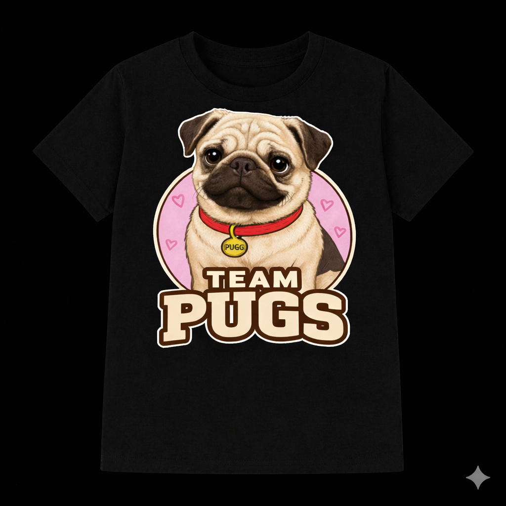 Playera para Hombre Team Pugs 2