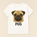 Playera para Hombre  Pug Beige