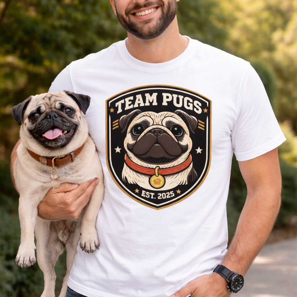 Playera para Hombre Pugs 3