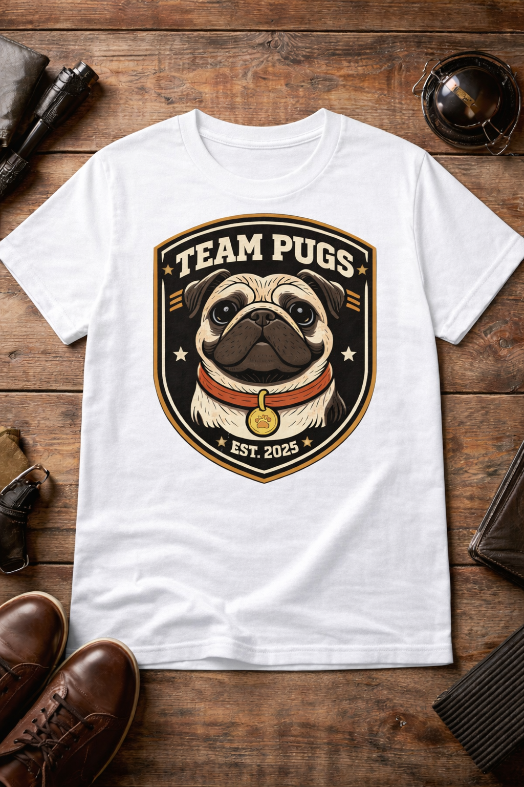 Playera para Mujer Pugs 3