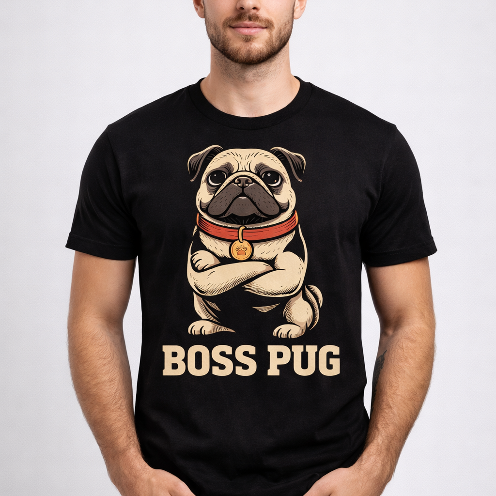 Playera para Hombre Boss Pug