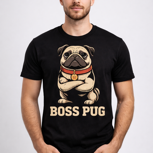 Men's Boss Pug T-Shirt