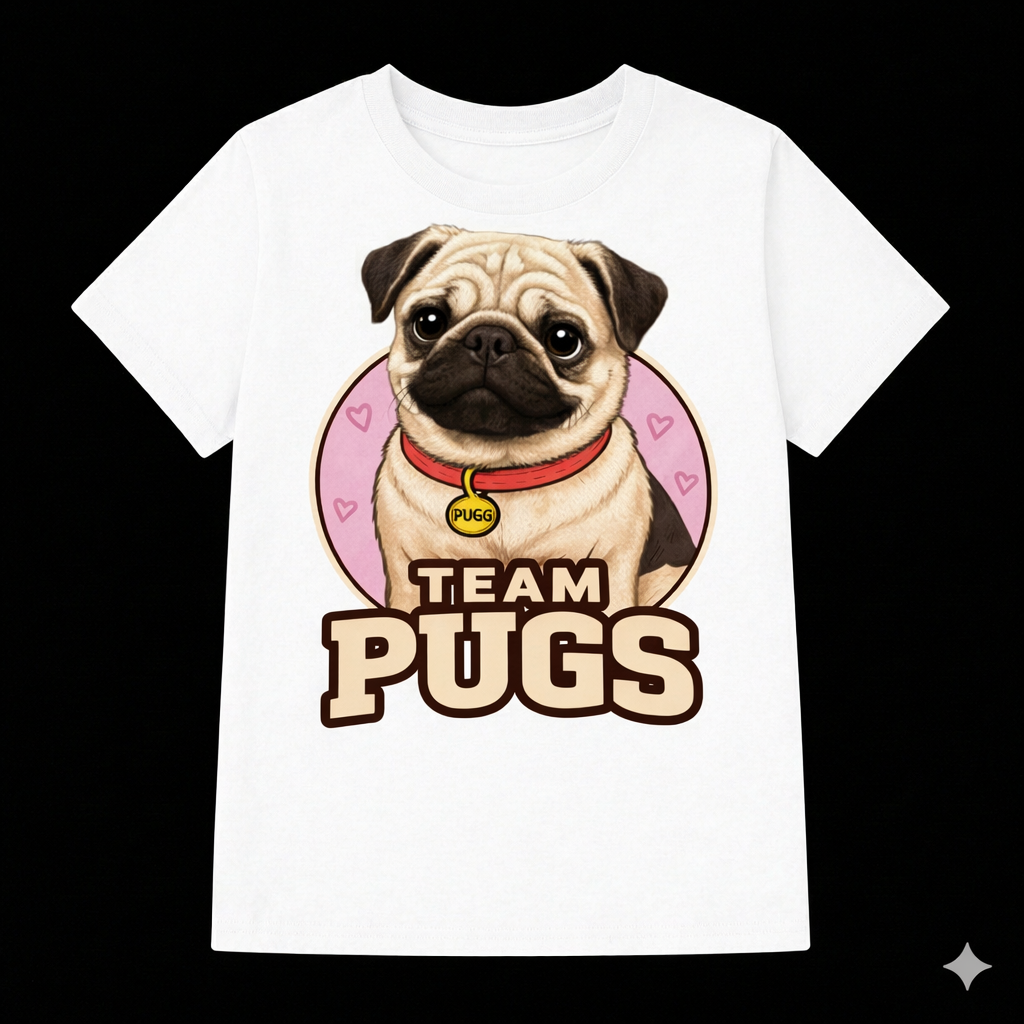 Playera para Hombre Team Pugs 2