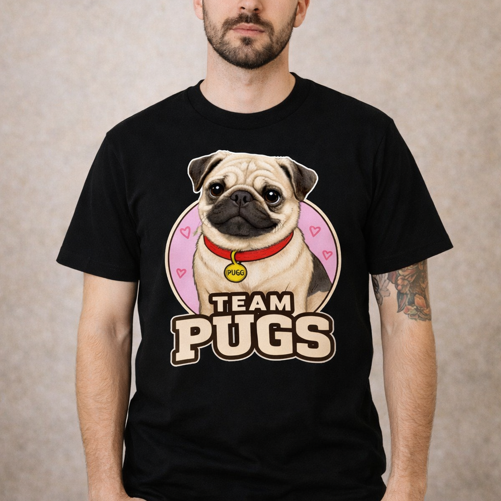 Playera para Hombre Team Pugs 2