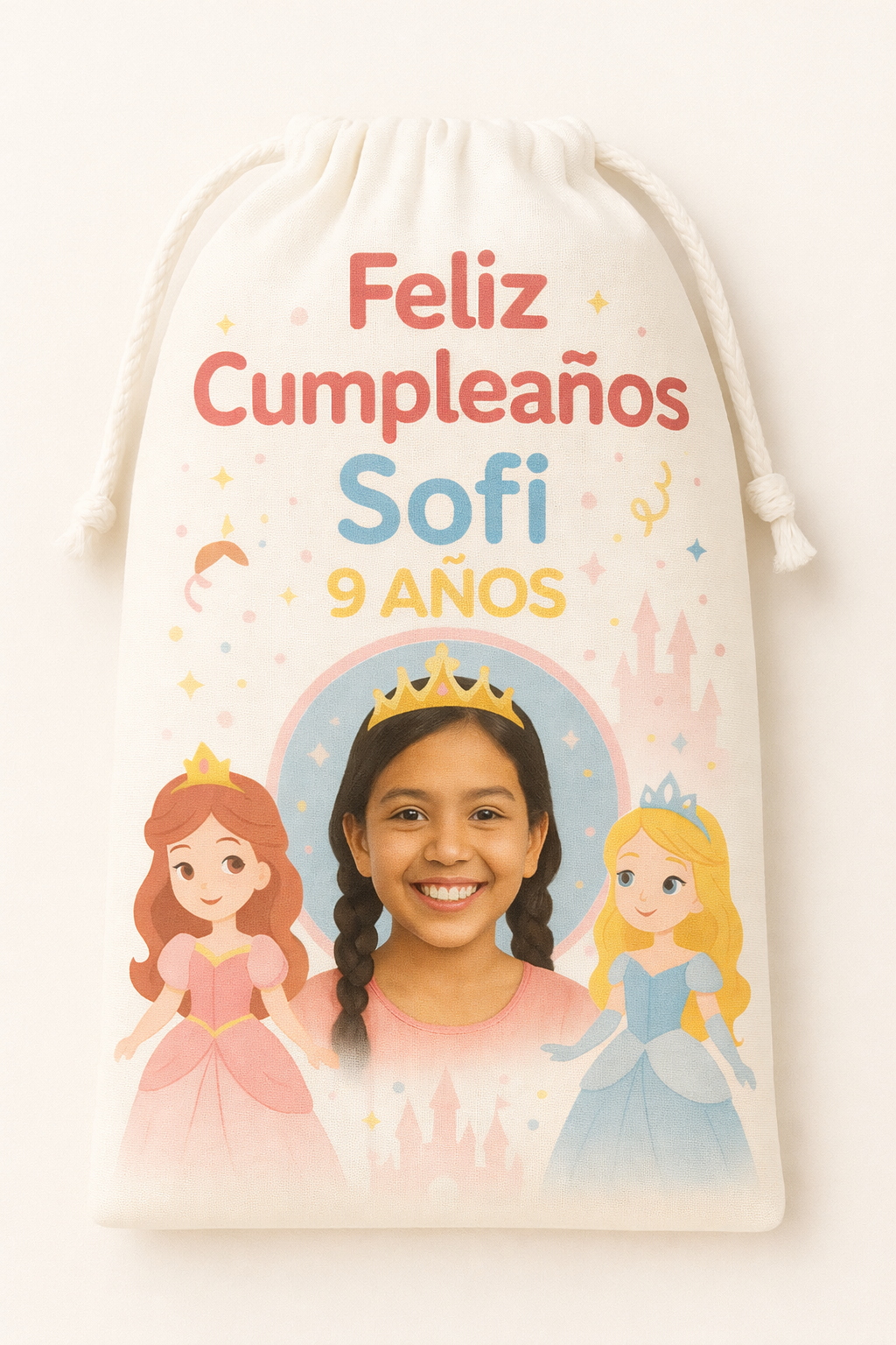 Bolsitas personalizadas estilo  Princesa  – Paquete de 30 (19x24 cm) (Copia)