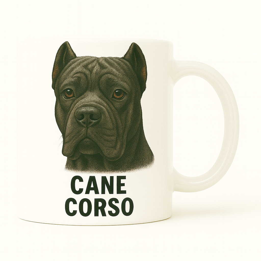 Taza con retrato clásico  – Cane Corso