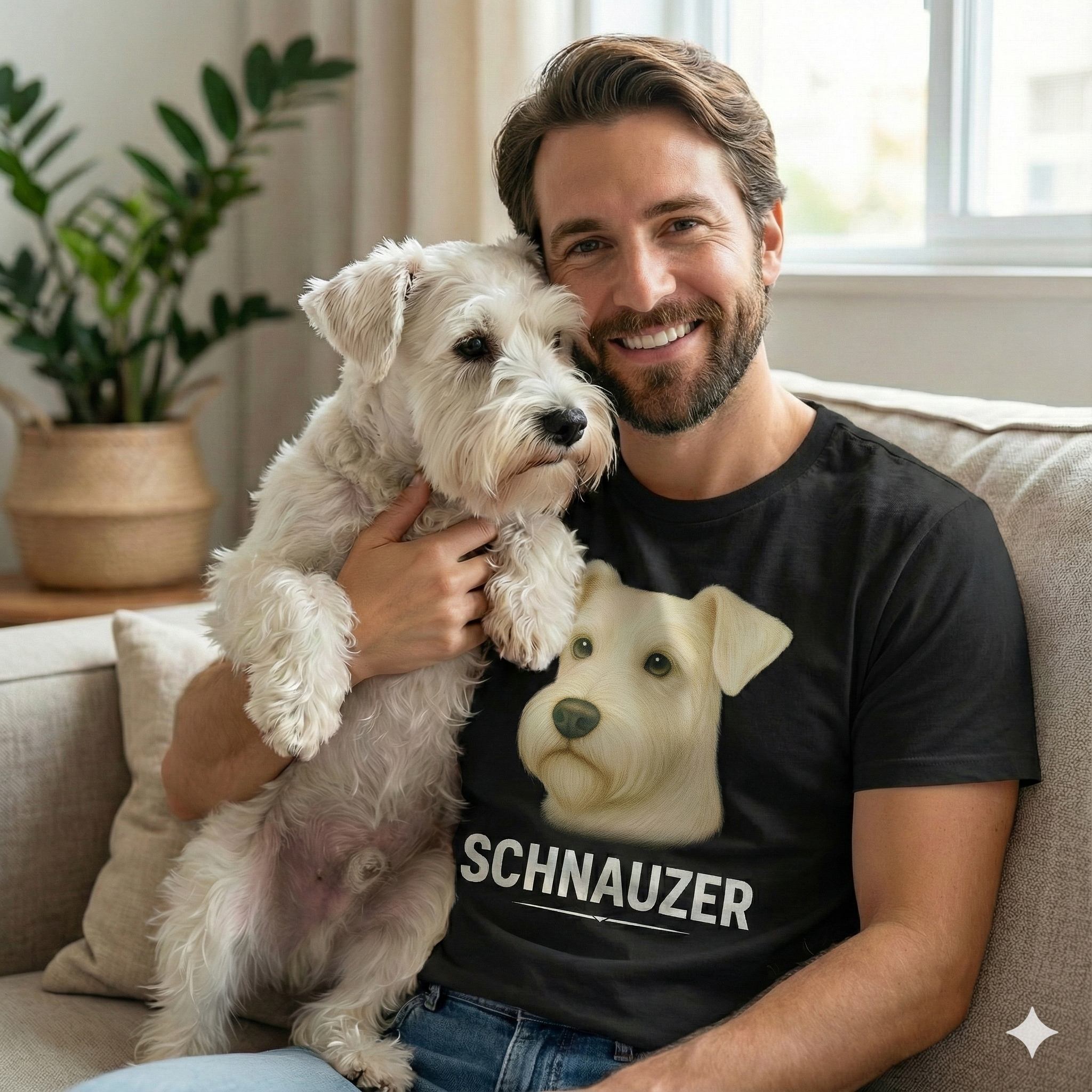 Playera Clásica – Schnauzer - Hombre