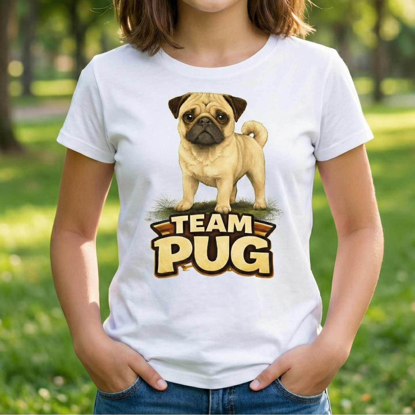 Playera para Mujer Team Pugs