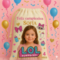 Bolsitas personalizadas estilo LOL Surprise – Paquete de 30 (19x24 cm)
