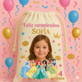 Bolsitas personalizadas estilo Princesas – Paquete de 30 (19x24 cm)