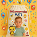Bolsitas personalizadas estilo Abejita – Paquete de 30 (19x24 cm)