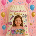 Bolsitas personalizadas estilo K POP – Paquete de 30 (19x24 cm)