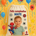 Bolsitas personalizadas estilo Spiderman – Paquete de 30 (19x24 cm)