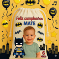 Bolsitas personalizadas estilo Batman – Paquete de 30 (19x24 cm)