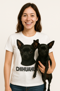 Playera Clásica – Chihuahua Negro