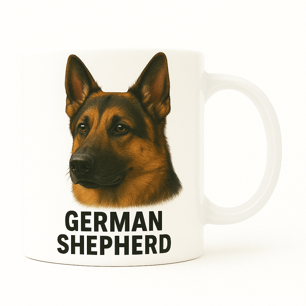 Taza con retrato clásico – German Shepherd