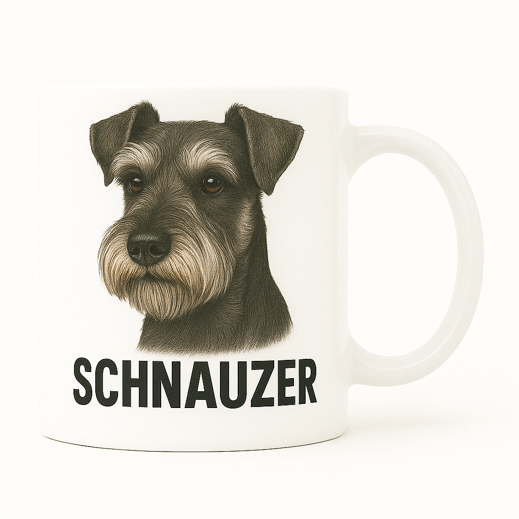 Taza con retrato clásico – Miniature Schnauzer