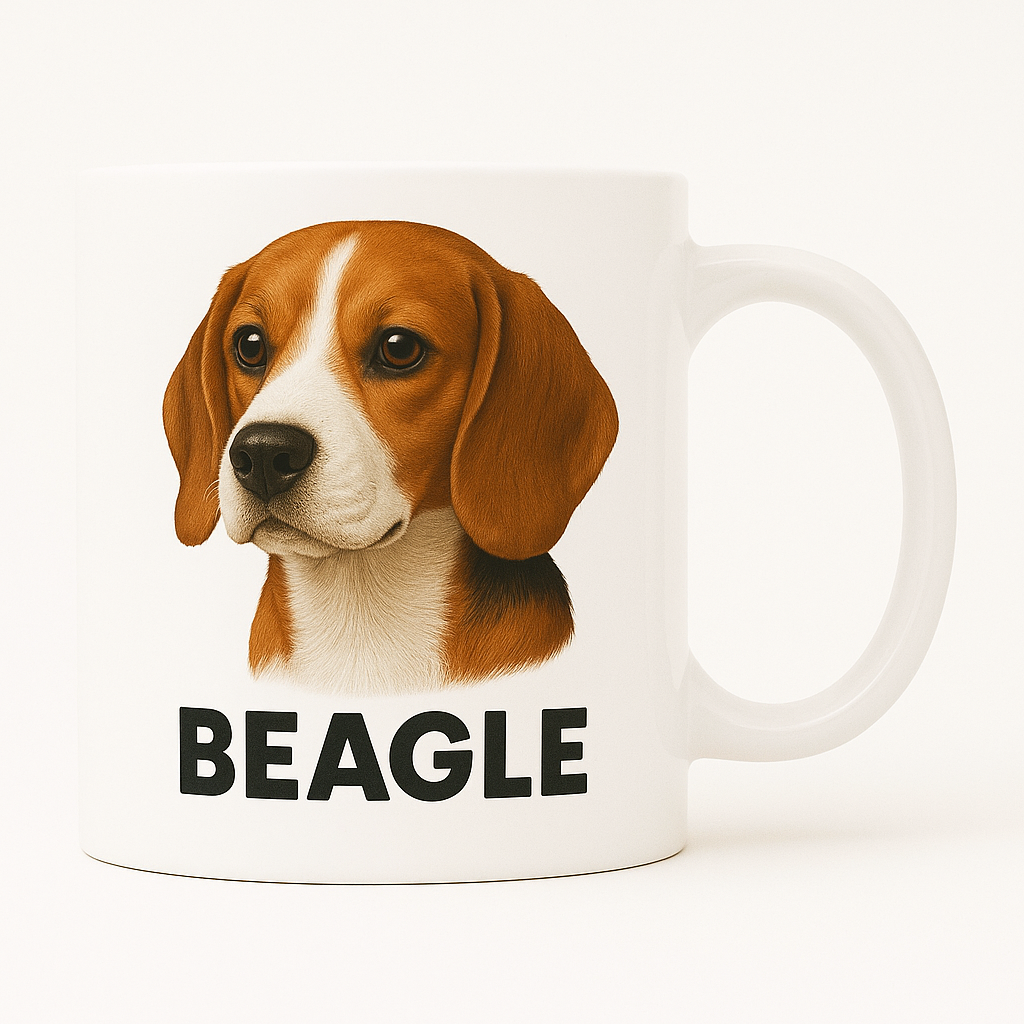 Taza con retrato clásico – Beagle