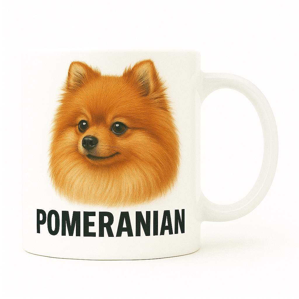 Taza con retrato clásico – Pomeranian
