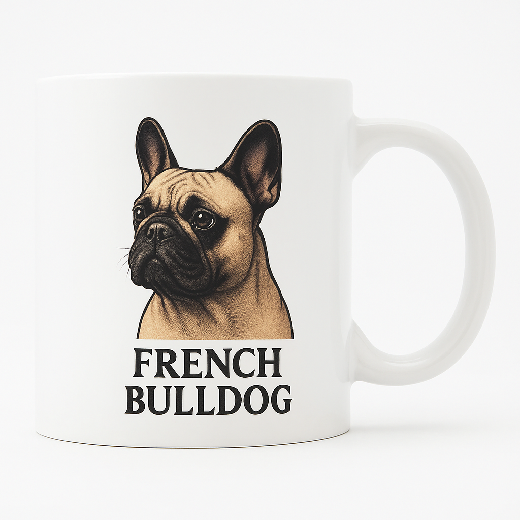 Taza con retrato clásico – French Bulldog