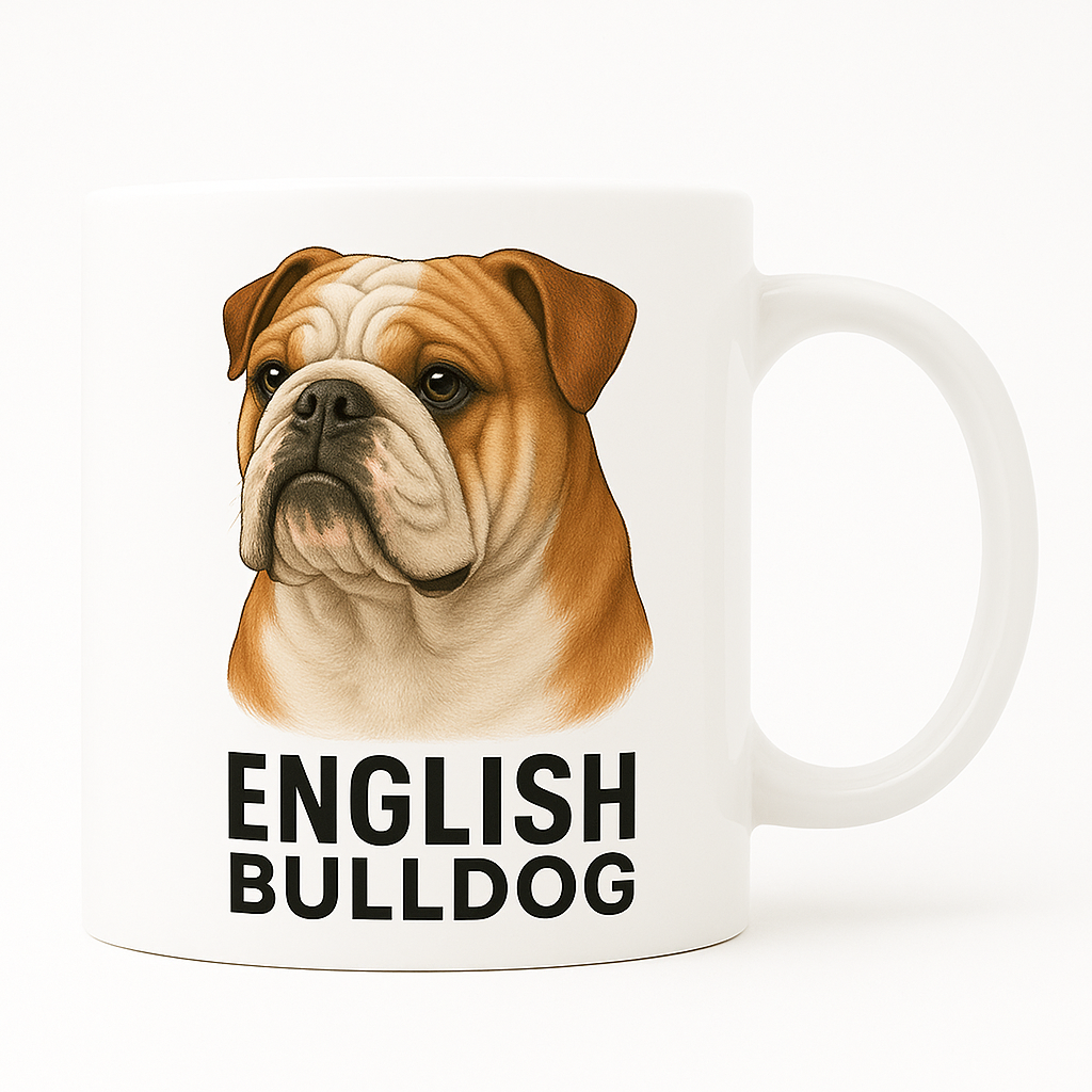 Taza con retrato clásico – Bulldog