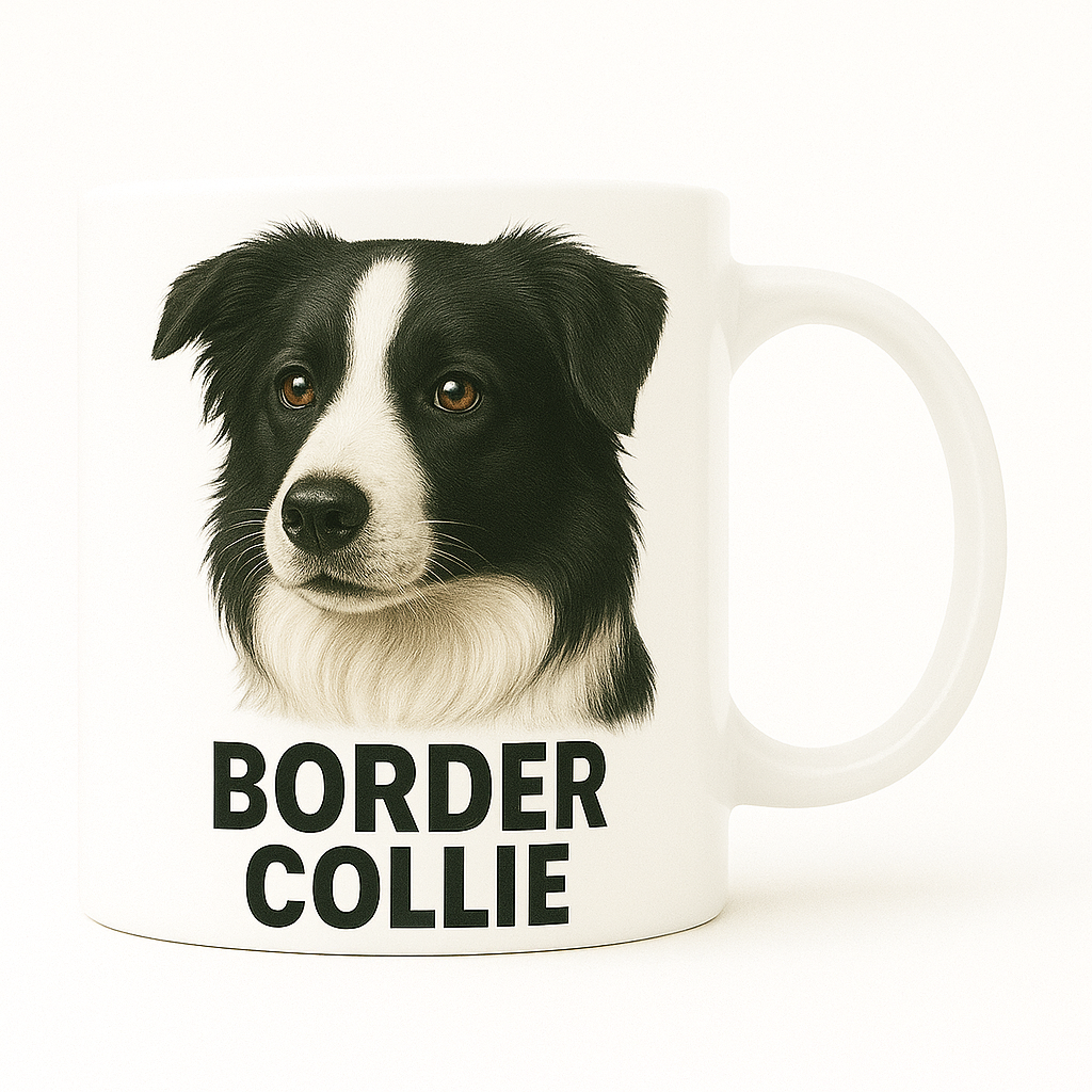 Taza con retrato clásico – Border Collie