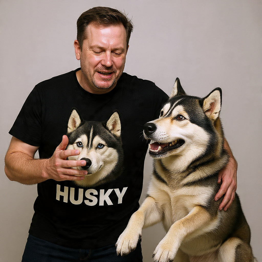 Playera Clásica – Husky Siberiano - Hombre