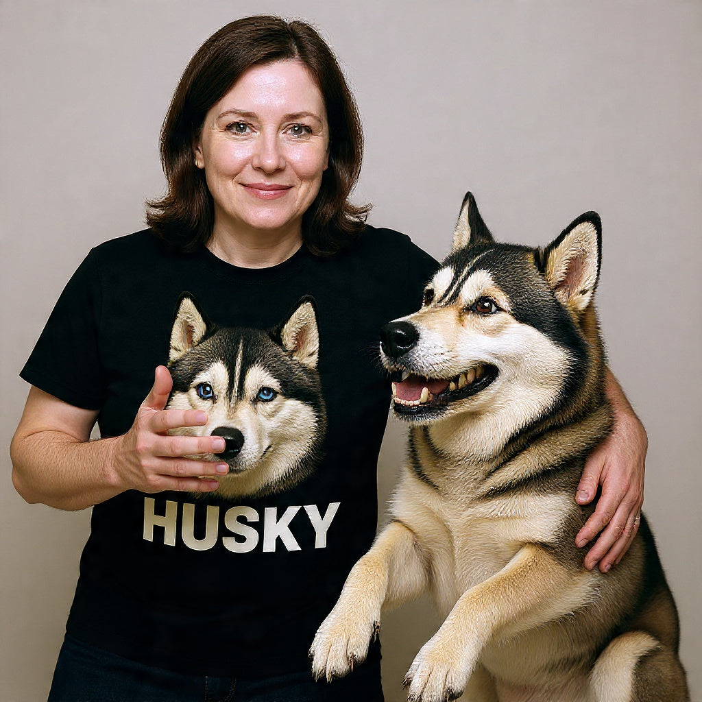 Playera Clásica – Husky Siberiano - Mujer