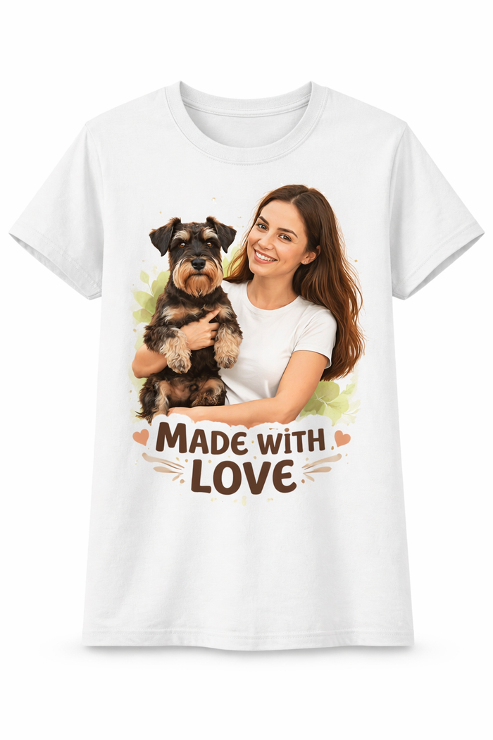 Custom illustrated t-shirt made from your photo