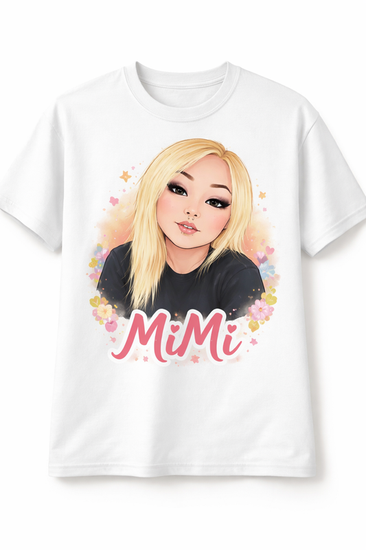Custom Portrait T-Shirt from Photo - Style 094 created from a custom photo illustration