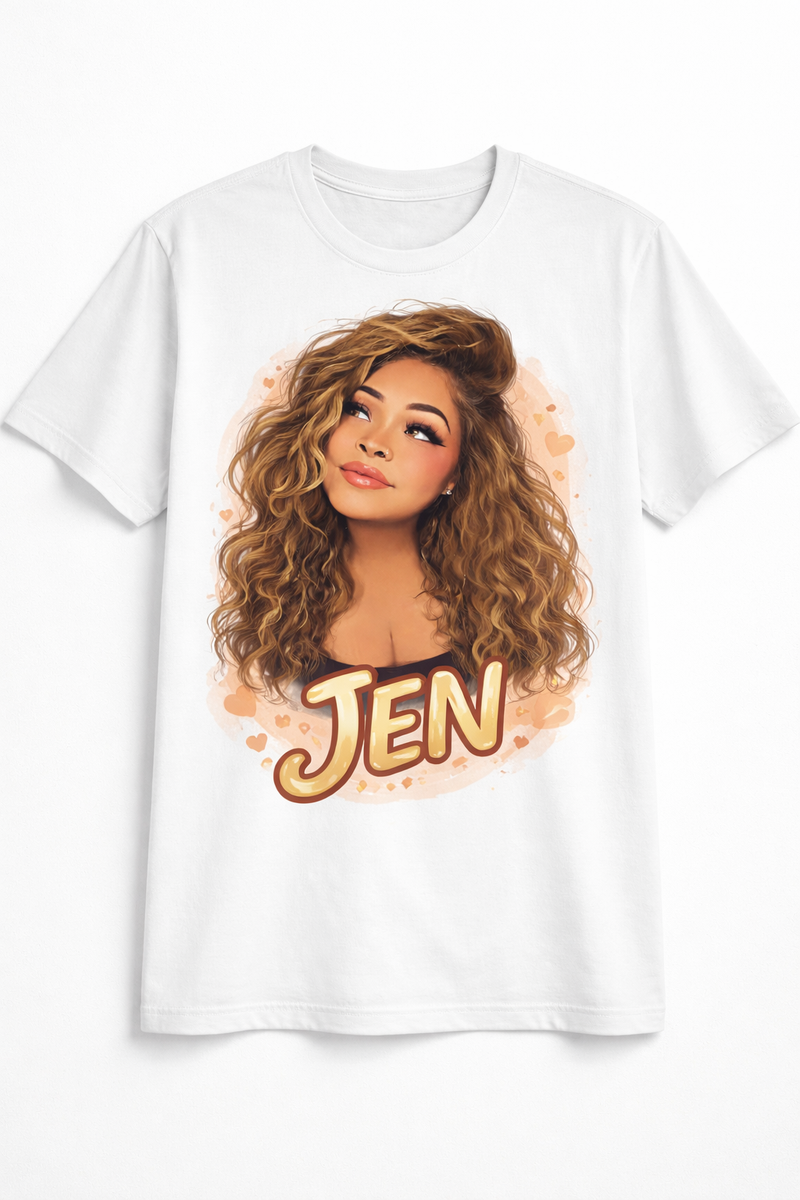 Illustrated Photo T-Shirt Gift - Style 083