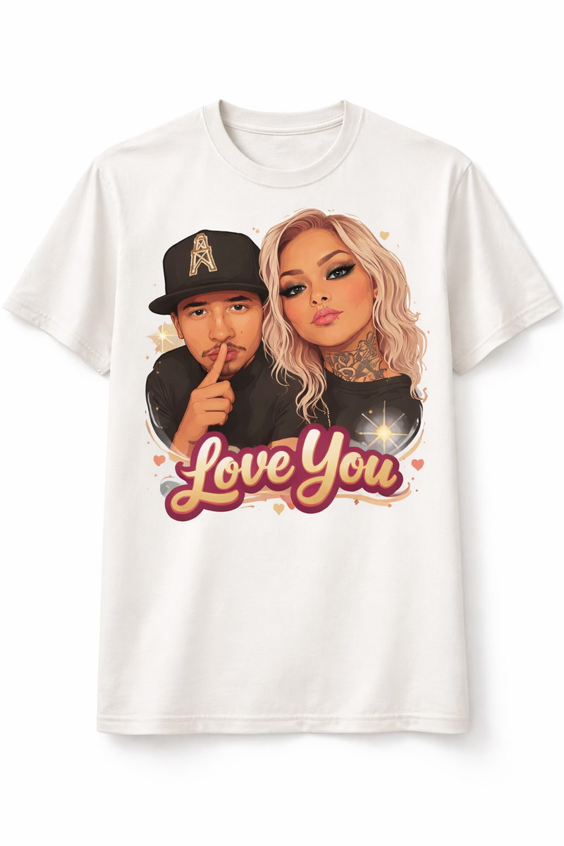 Custom Photo Illustration Tee - Style 075