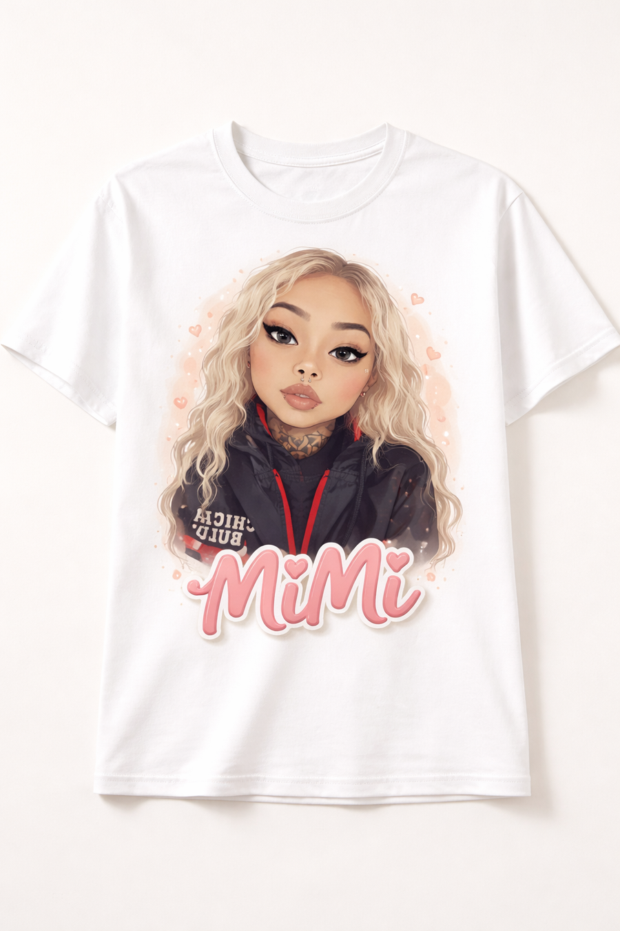 Personalized Mimi Portrait T-Shirt - Custom Illustration Gift Tee