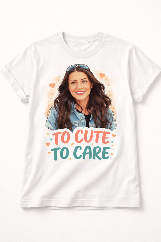 Custom Cartoon Portrait Tee - Style 005 created from a custom photo illustration