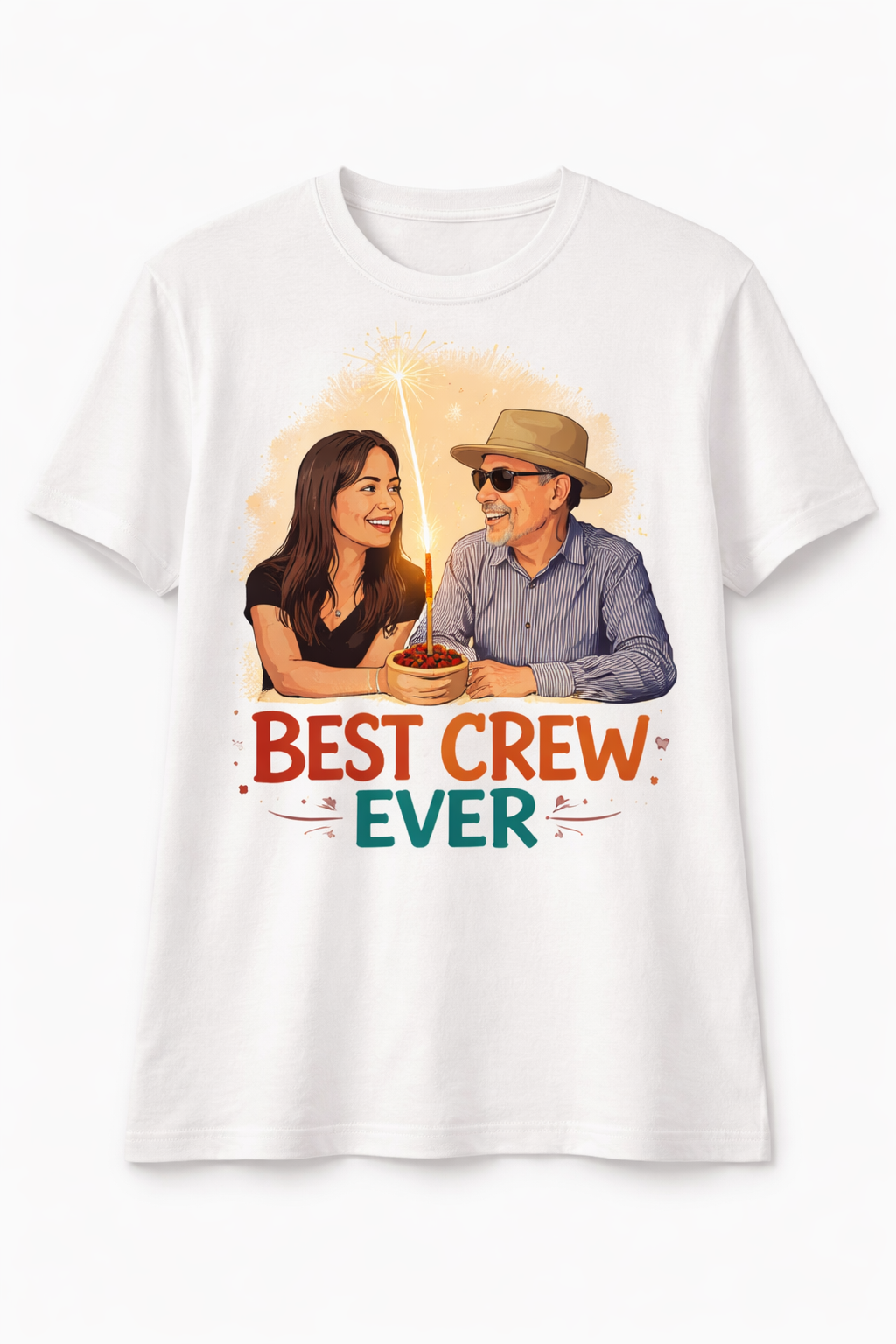 =Custom illustrated tee