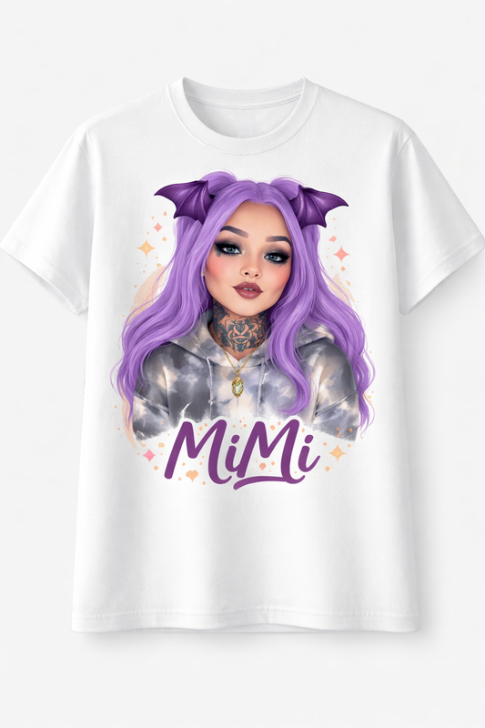 Personalized Cartoon Family Tee - Style 096 created from a custom photo illustration
