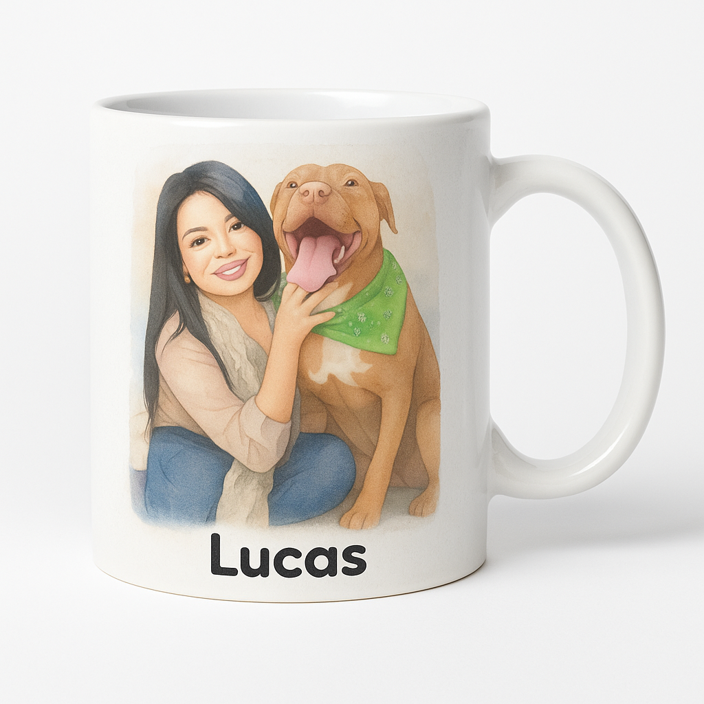 =Diseño de mascota en taza - Perroness