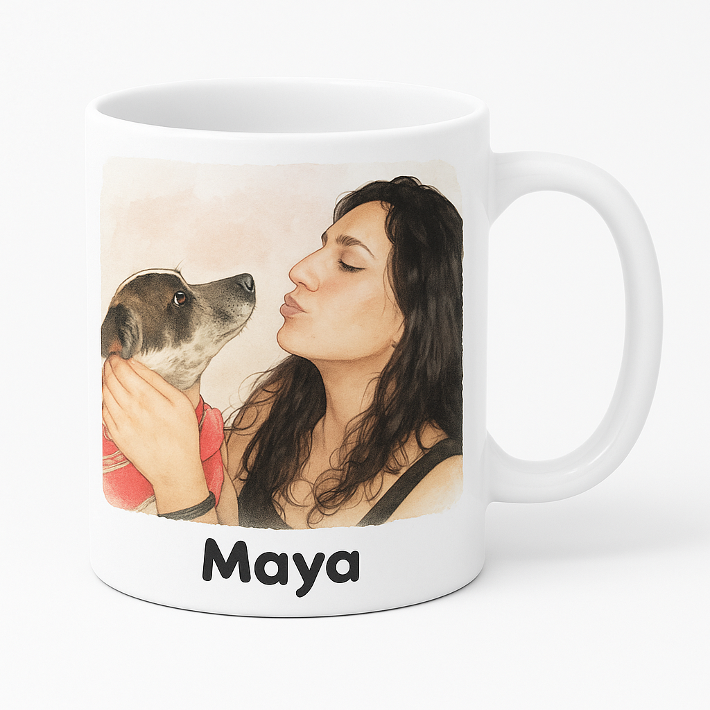 =Diseño de mascota en taza - Perroness