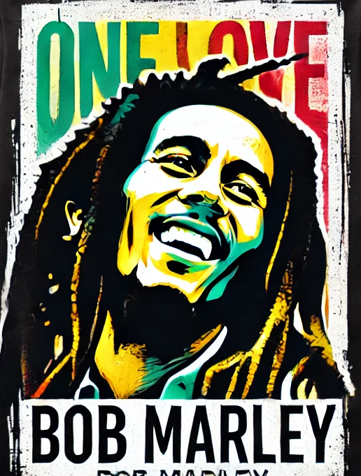 Playera "One Love" Bob Marley