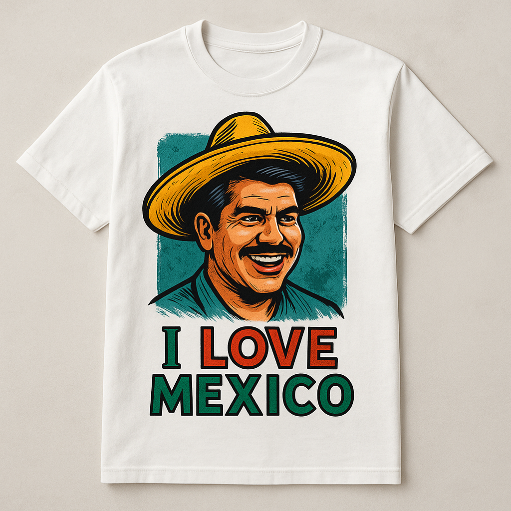 Playera personalizada - I love Mexico