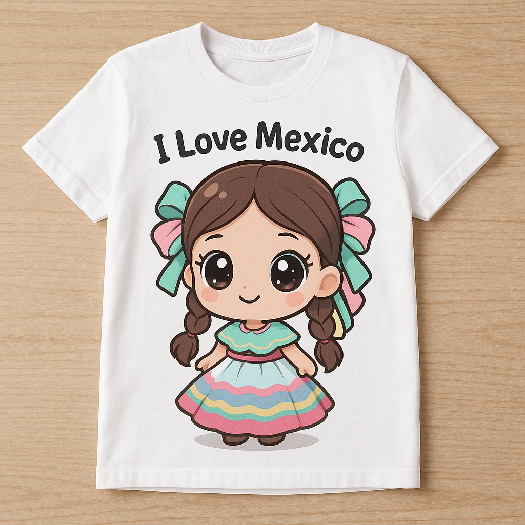 Playera personalizada - I love Mexico