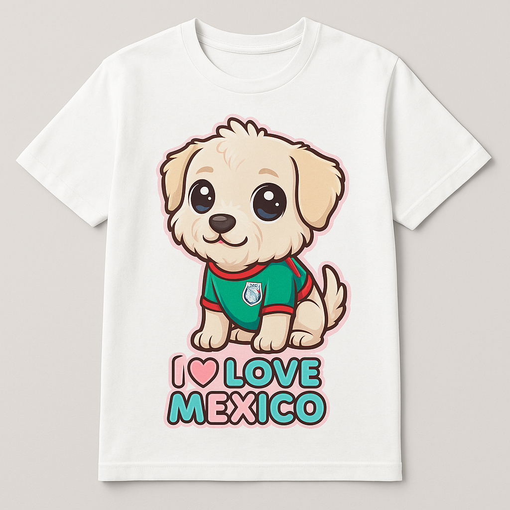 Playera personalizada - I love Mexico