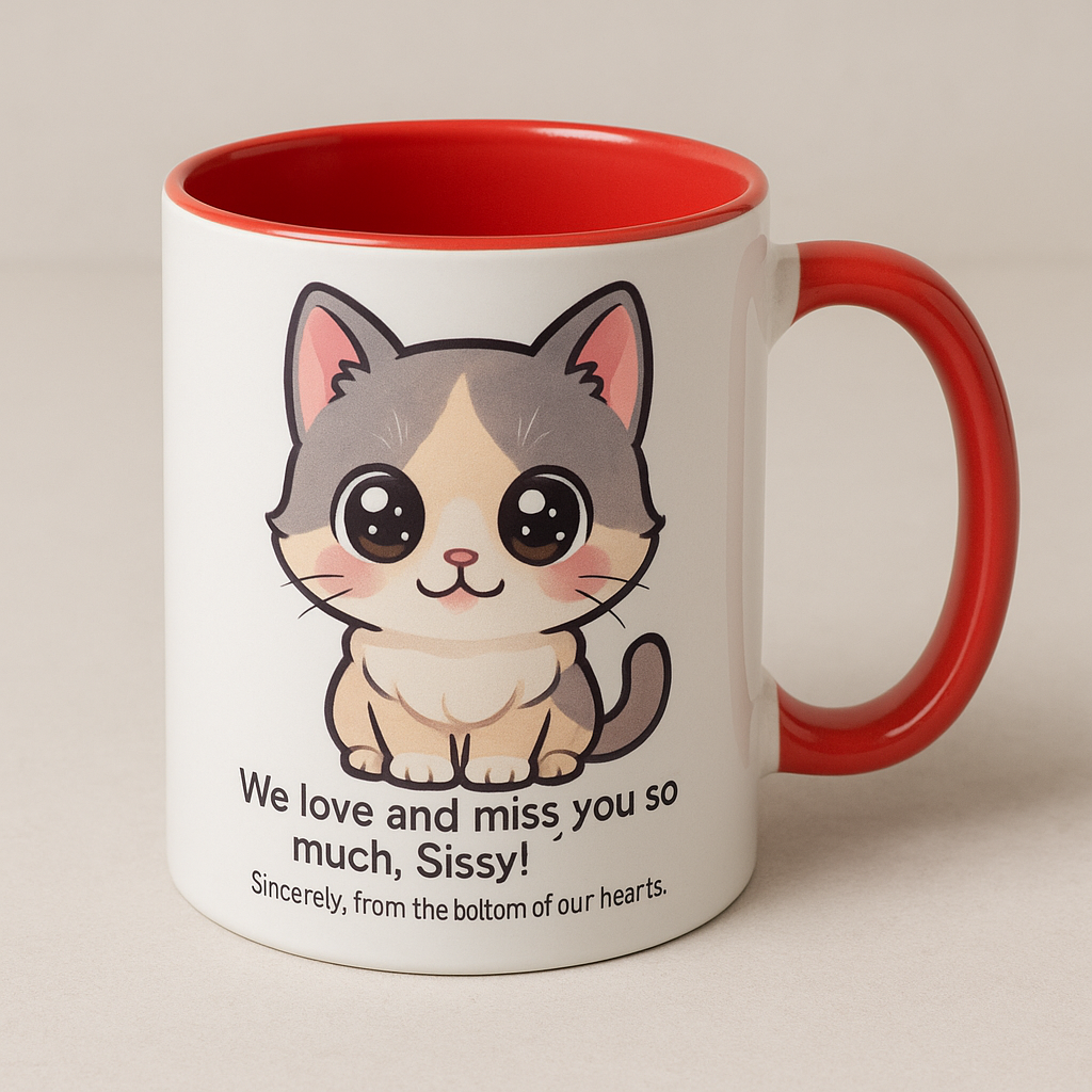 Personalized Mug 15oz - We love and miss you so much,