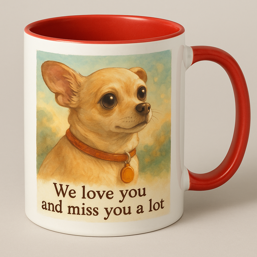 Personalized Mug 15oz - We love you and miss you a lot