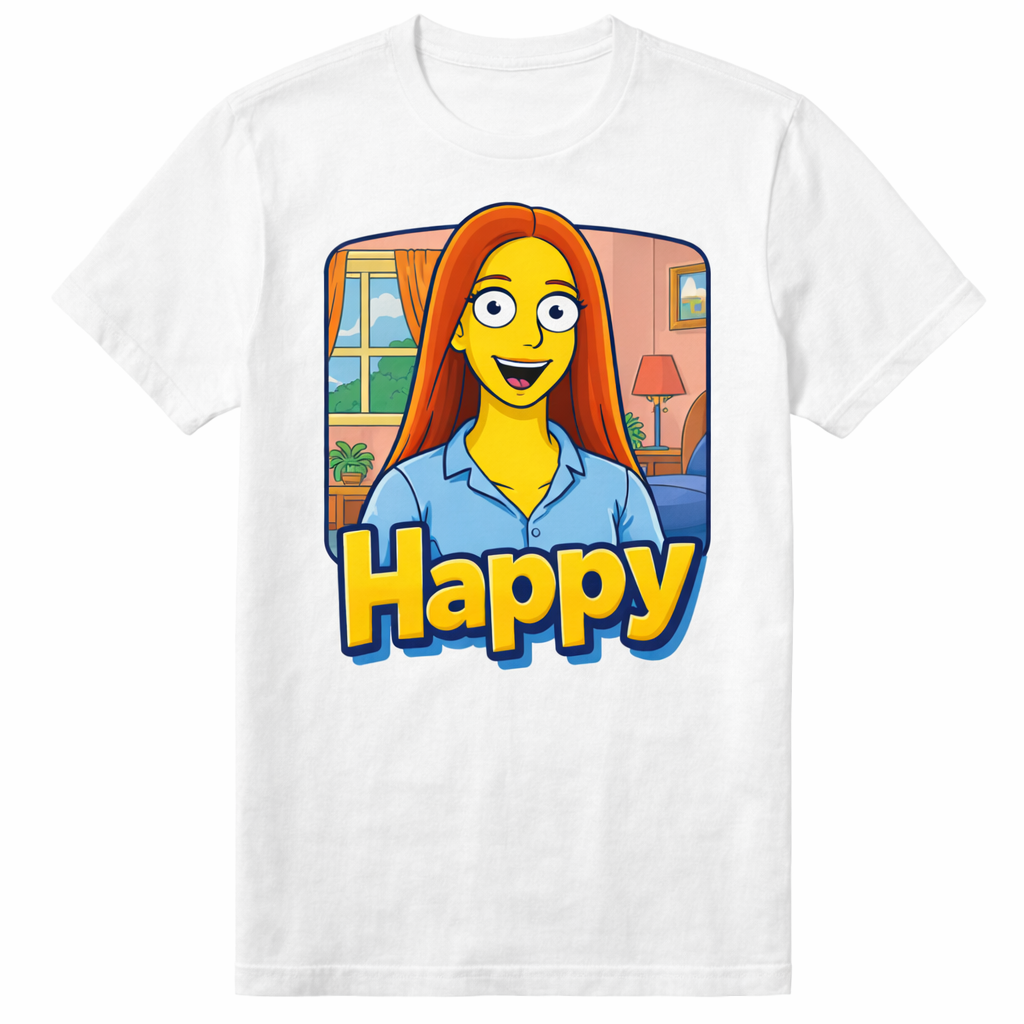=Custom yellow cartoon t-shirt