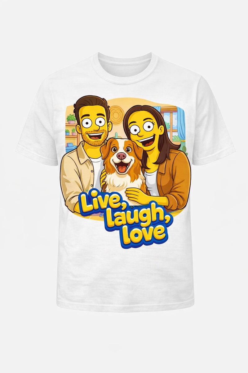 =Custom yellow cartoon t-shirt