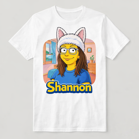 =Custom yellow cartoon t-shirt